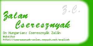 zalan cseresznyak business card